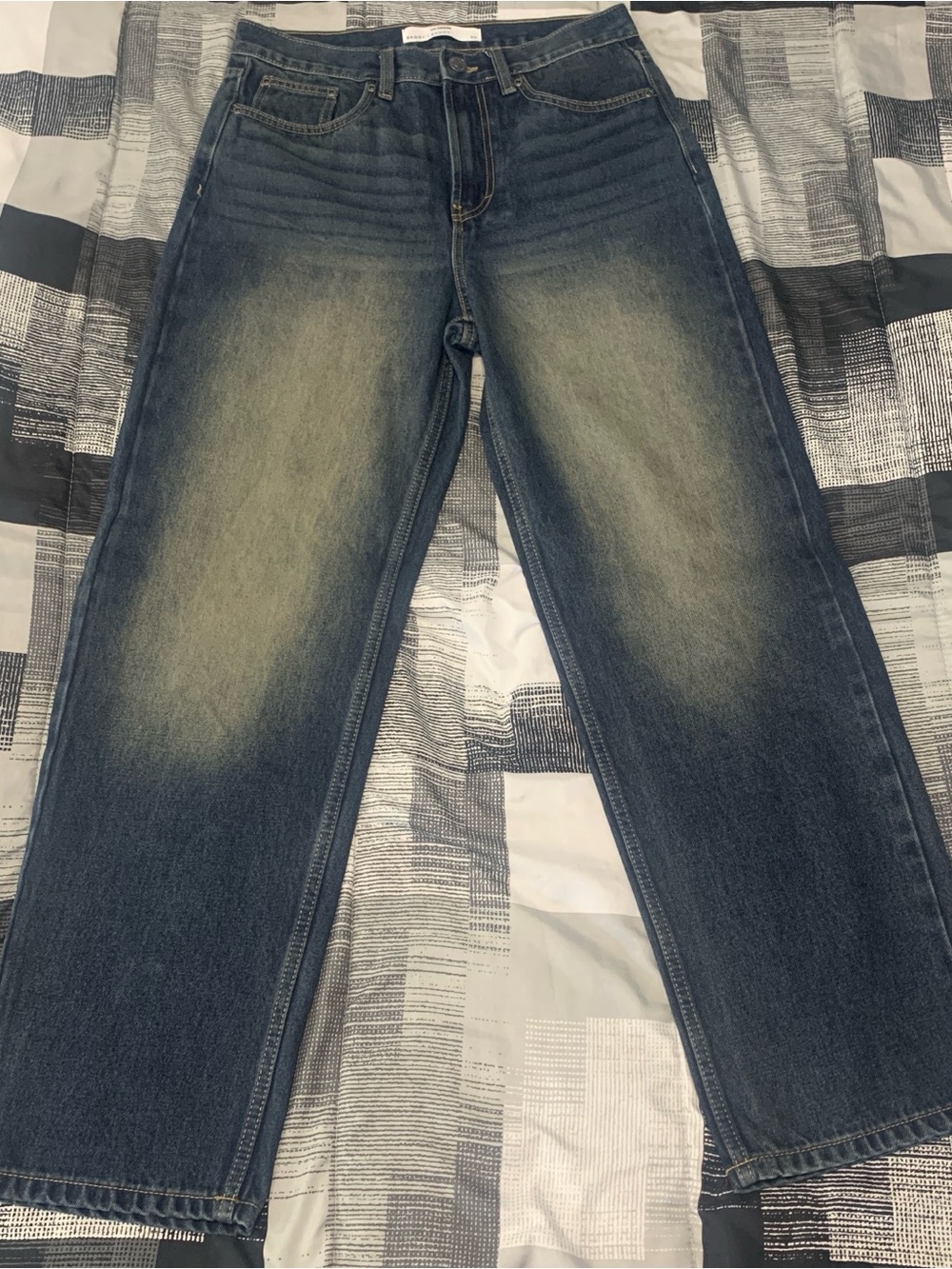 UH Denim Blue Wash Baggy Streetwear Jeans - Size 30